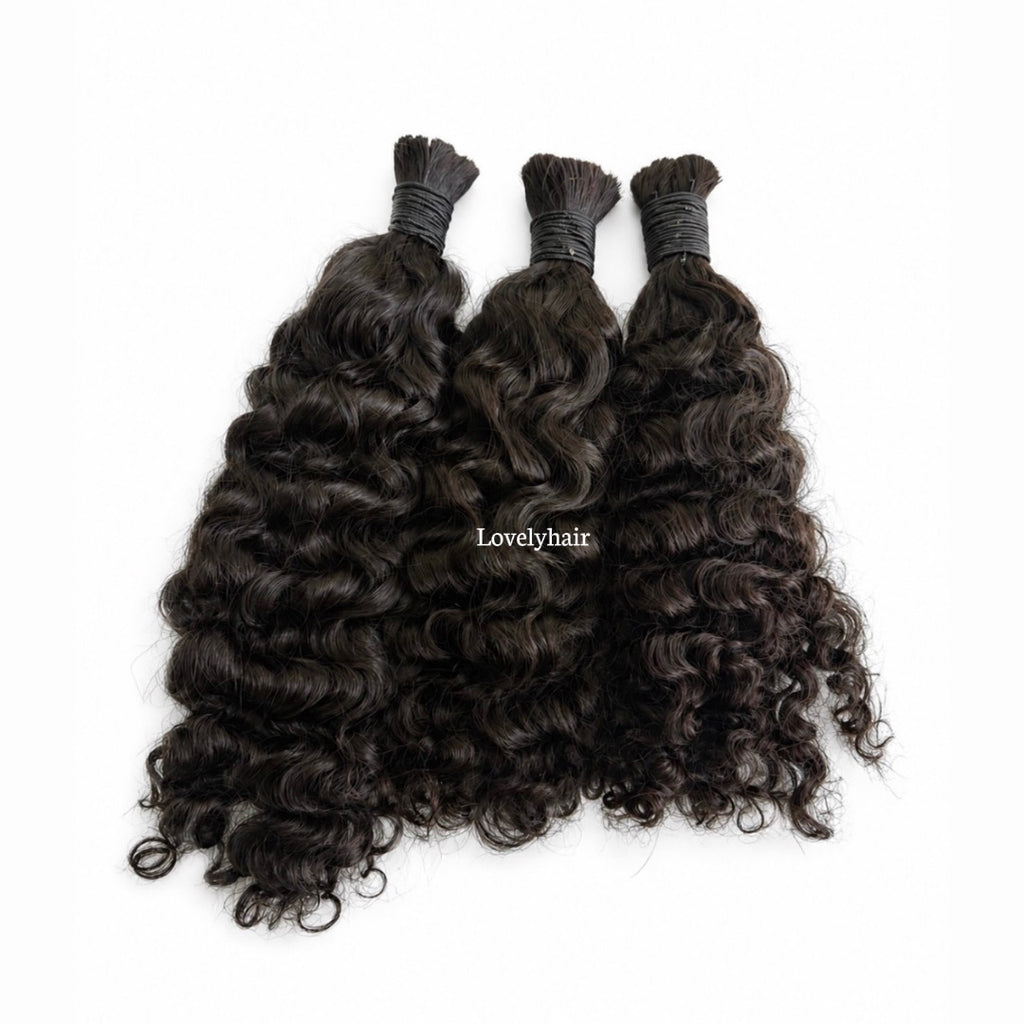 Iris Raw Burmese Wavy | Reusable 100% Human Bulk Hair