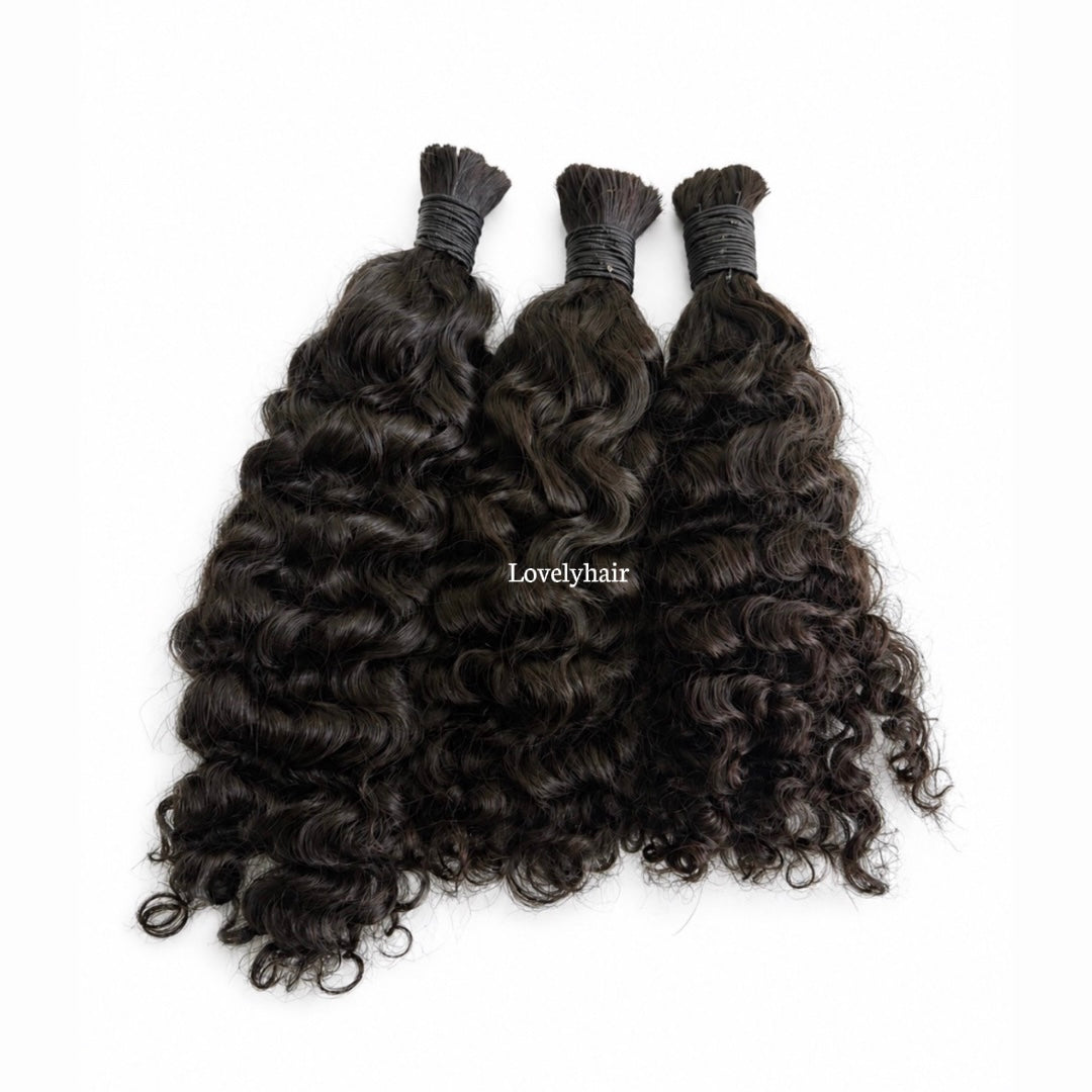 Iris Raw Burmese Wavy | Reusable 100% Human Bulk Hair