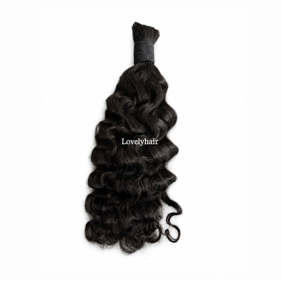 Iris Raw Burmese Wavy | Reusable 100% Human Bulk Hair